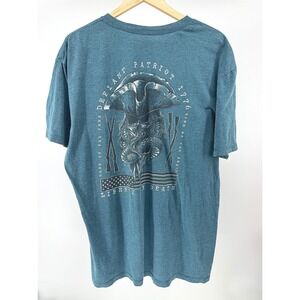 Howitzer Defiant Patriot 1776 T Shirt Mens XL Teal Blue Graphic Tee